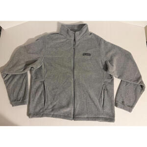 Columbia Men’s Steens Mountain Full-Zip Fleece 2.0 Jacket Hand Pockets Gray XL